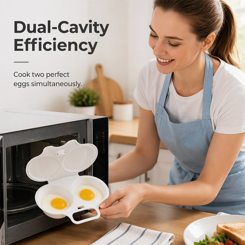 🍳Microwave Egg Poacher with Lid & Handle